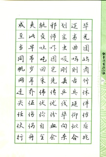 常用行书范字钢笔字帖07书法作品字帖欣赏