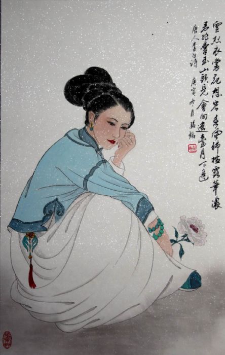 孙敏（铭）国画选.云想衣裳花思容