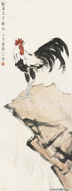 1934年作 基石永固 镜心