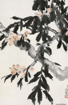 1937年作 枇杷 立轴
