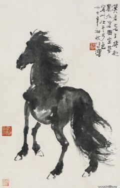 1938年作 立马 立轴