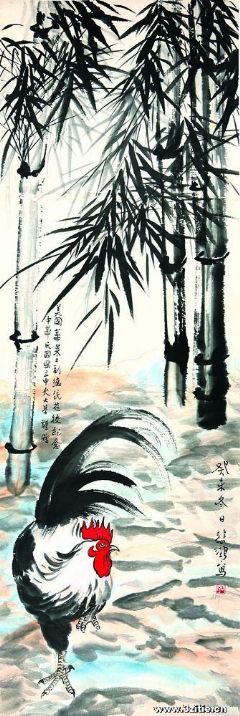 竹鸡图
