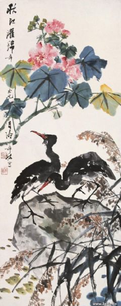 秋江濯锦