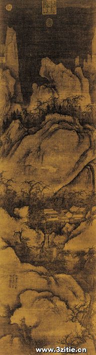 《关山春雪图》