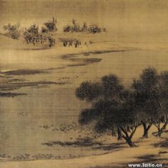 《沙汀丛树图》