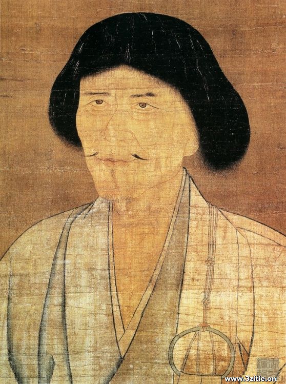 赵雍《高峰原妙禅师像》