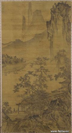 夏山隐居图轴