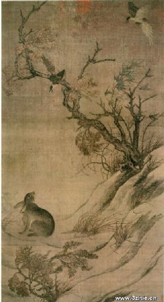 双喜图轴