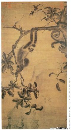 猿图轴