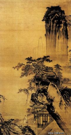 《月下吹箫图》