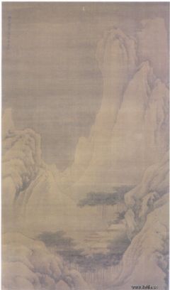 《雪景山水图轴》