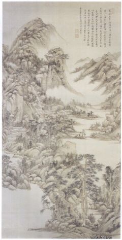 《仿大痴山水图轴》