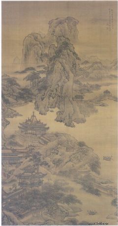 《阿房宫图轴》