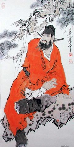 《松石钟馗图》