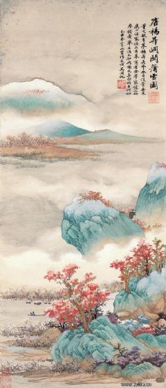 吴湖帆 仿杨升峒关蒲雪图
