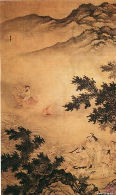 《琴高乘鲤图》