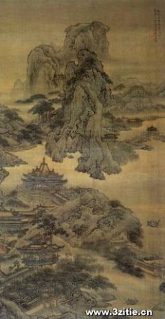 阿房宫图轴