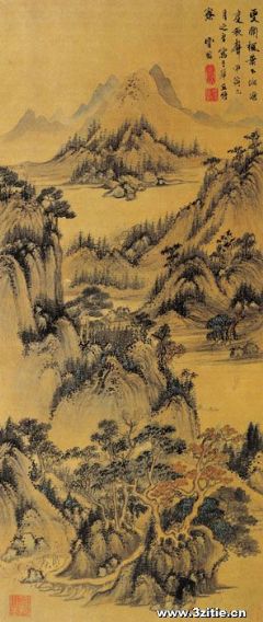 《秋景山水图》