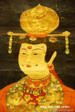 张大千临摹敦煌壁画《五代 曹议金夫人供养像》