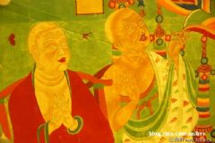 张大千临摹敦煌壁画《晚唐 大梵天王赴法会》