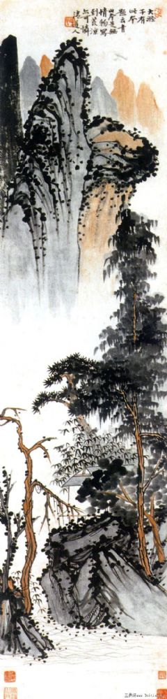 仿大涤子山水