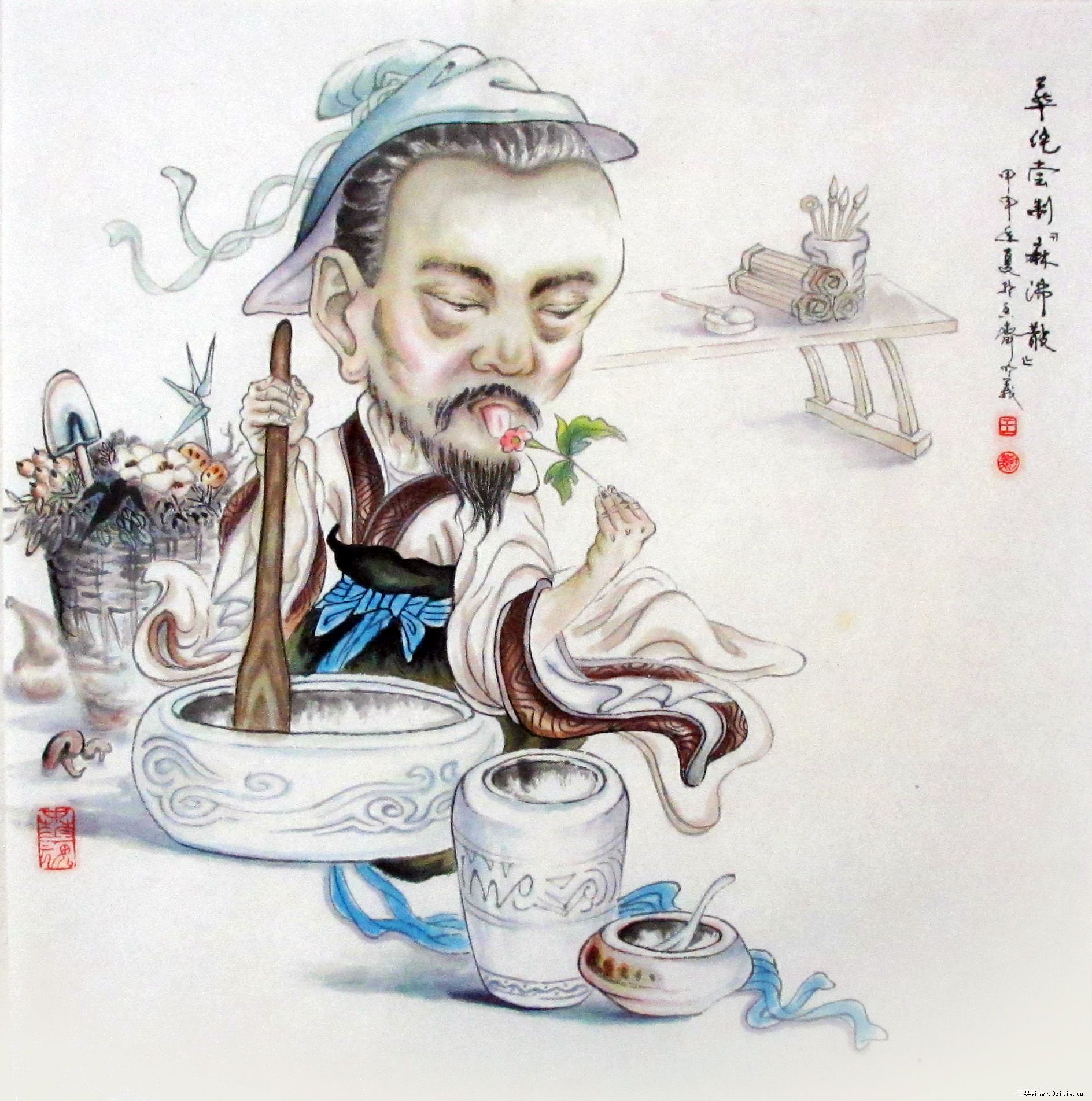 古代自然科学家系列——华佗尝制 麻沸散