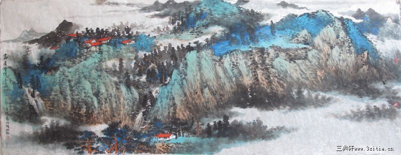 家居苍茫云水间按