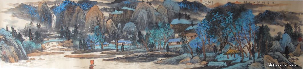 家居朝阳江上春