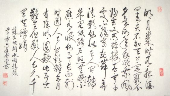 行书－水调歌头