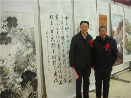 作者与项城市政协副主席王养岭合影