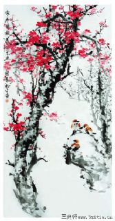 寒冬暖梅花