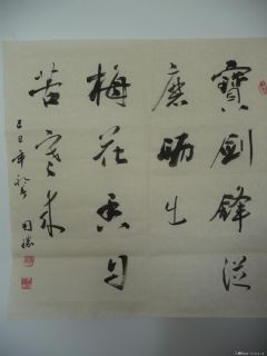 傅国胜书的斗方
