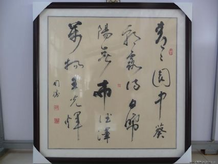 傅国胜书 青青 诗一首