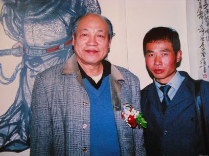 中国现代书法家宫一心与沈阳故宫博物院院长王梦赓