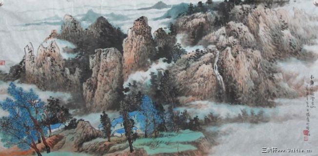 动静无心云出山（山水10000元/平尺）