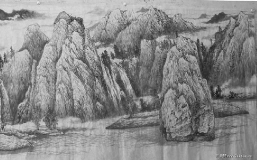 高山白云图局部2