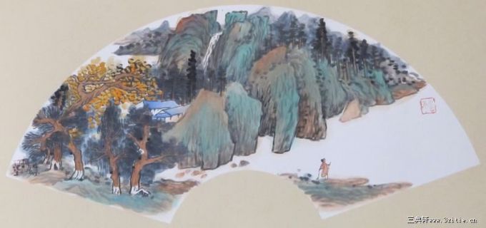 高秋觅句图（10000元/平尺）