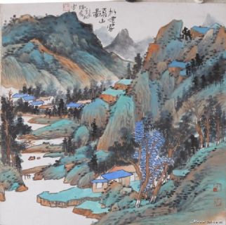 拟烟客夏山图（10000元/平尺）