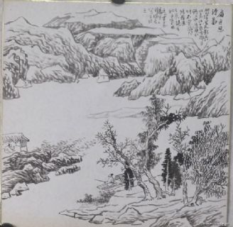 扁舟思诗图（创作过程）