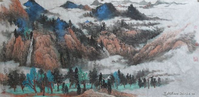 万壑夏云图（10000元/平尺）