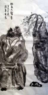 水墨人物【听春天声音】