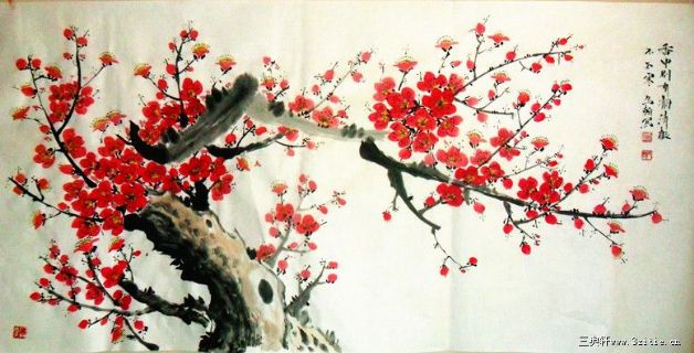 马翰写意梅花