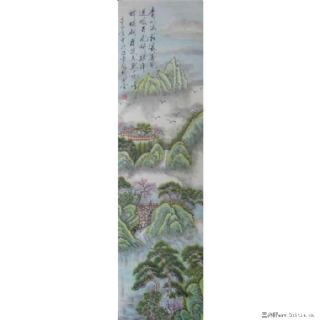 四季山水-春