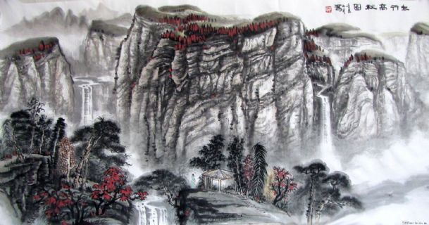 轻云映碧水