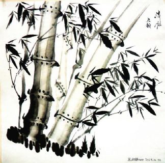 马翰写意竹子