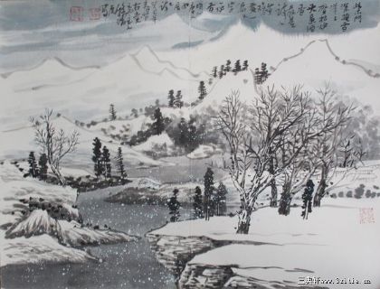 春夏秋冬册页（冬）