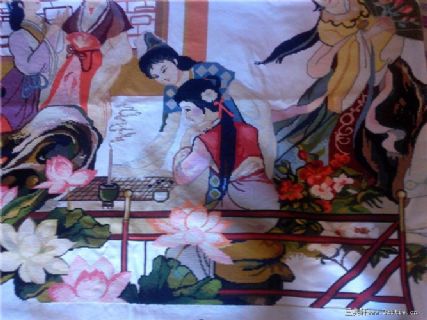 纯手工红楼群芳十字绣