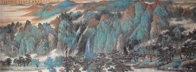 青山过云开锦绣