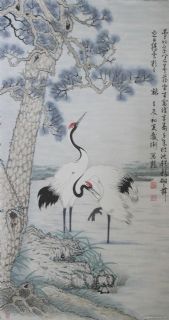 安庆戴卫国画《松鹤图》2
