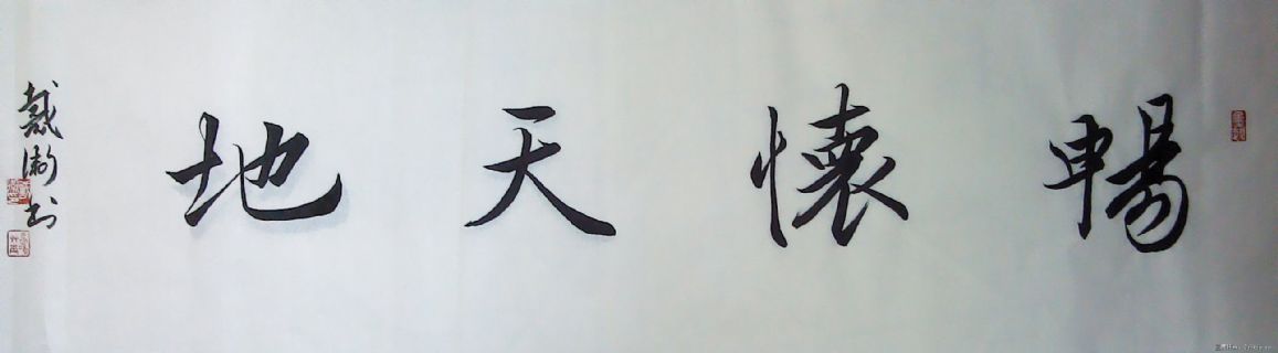 安庆戴卫行书畅怀天地